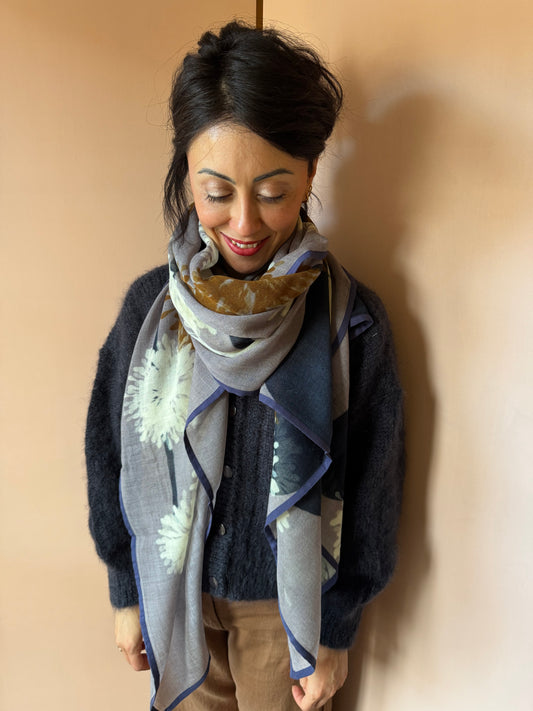 Sciarpa Carol prune SHALLS