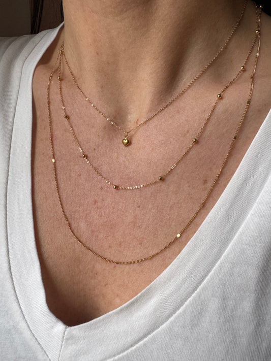 Collana cuoricino Multigiro