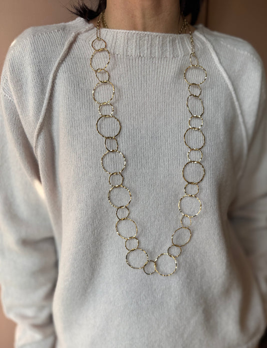 Collana lunga cerchi