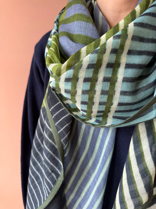 Sciarpa Dania verde SHALLS