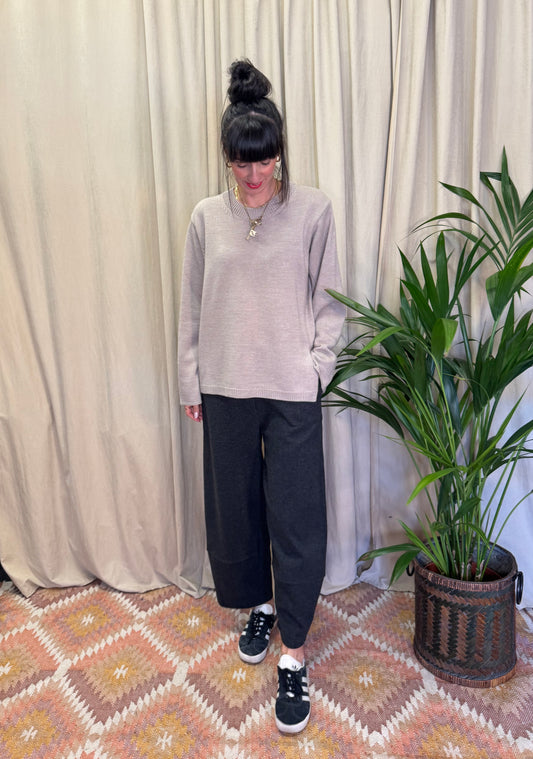 Pantaloni Mira antracite MamaB