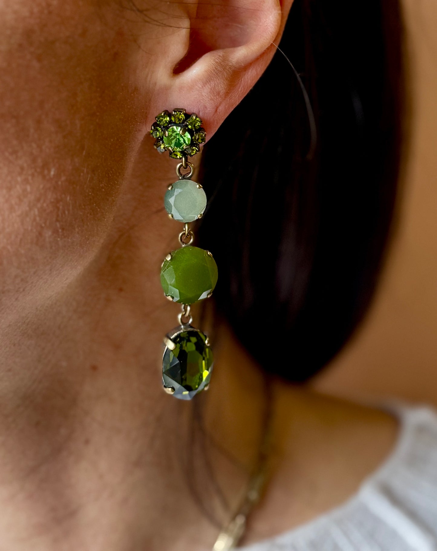 Orecchini Barocco Unique 1 bordo strass