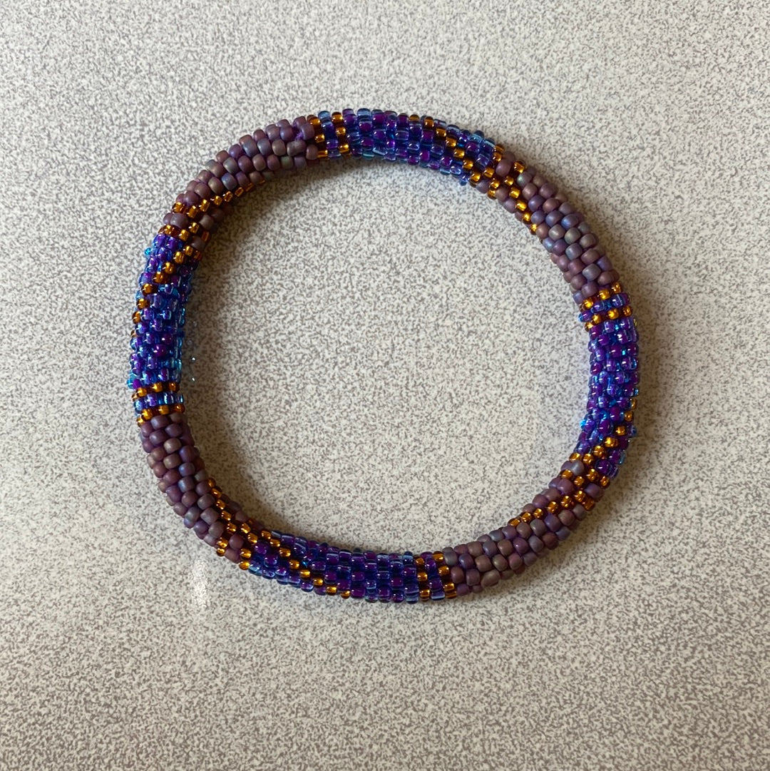 Bracciali tubolari con perline