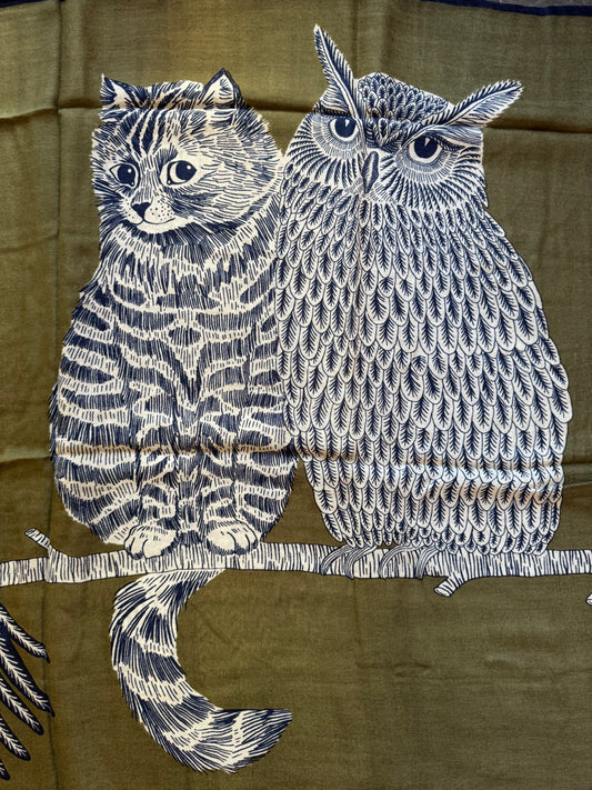 Sciarpa Chouette kaki Inoui