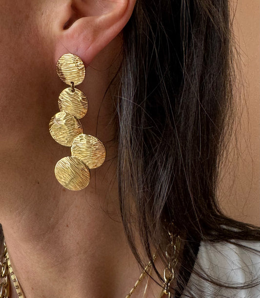 Orecchini pepite lungo