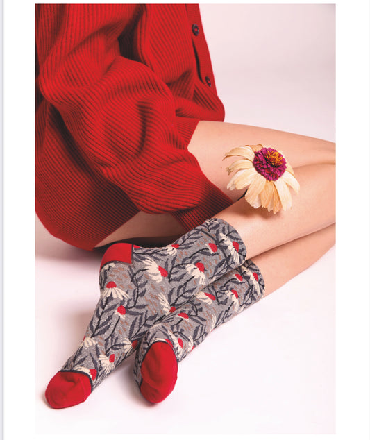 Calze Arturo e Margherita grigio Lurex