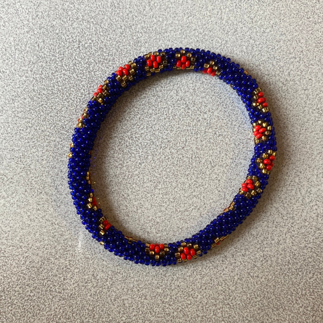 Bracciali tubolari con perline