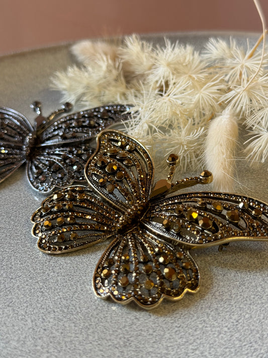 Spille farfalle cristalli