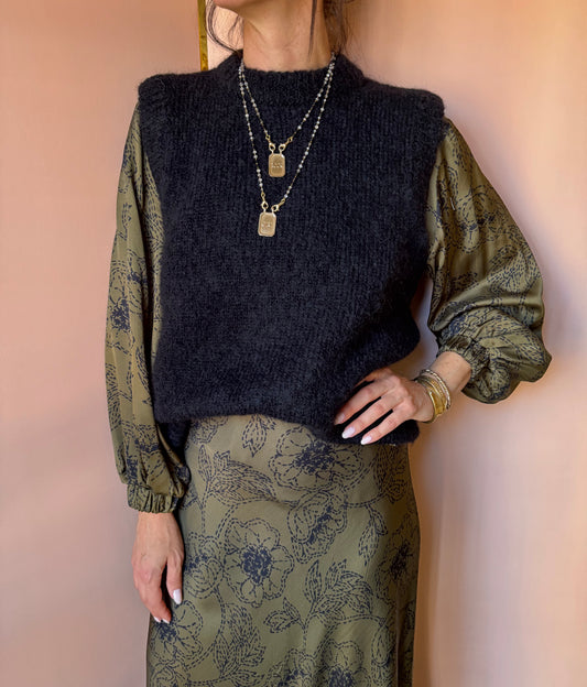 Gilet Alberto nero DesPetitsHauts