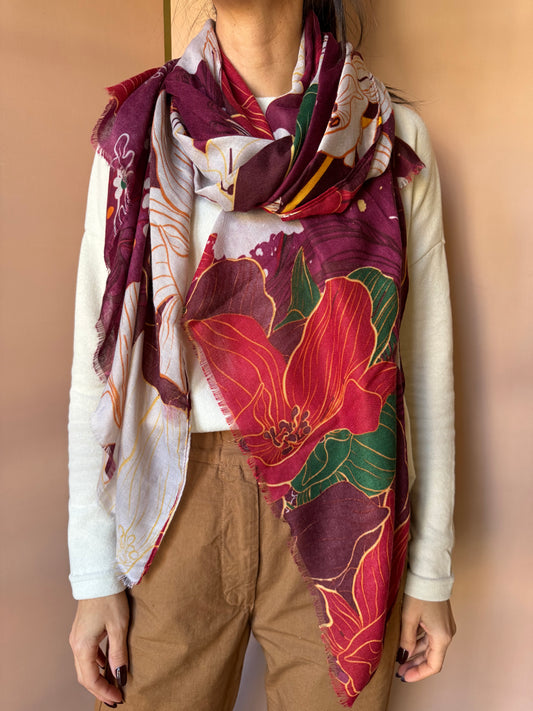 Sciarpa Fiori