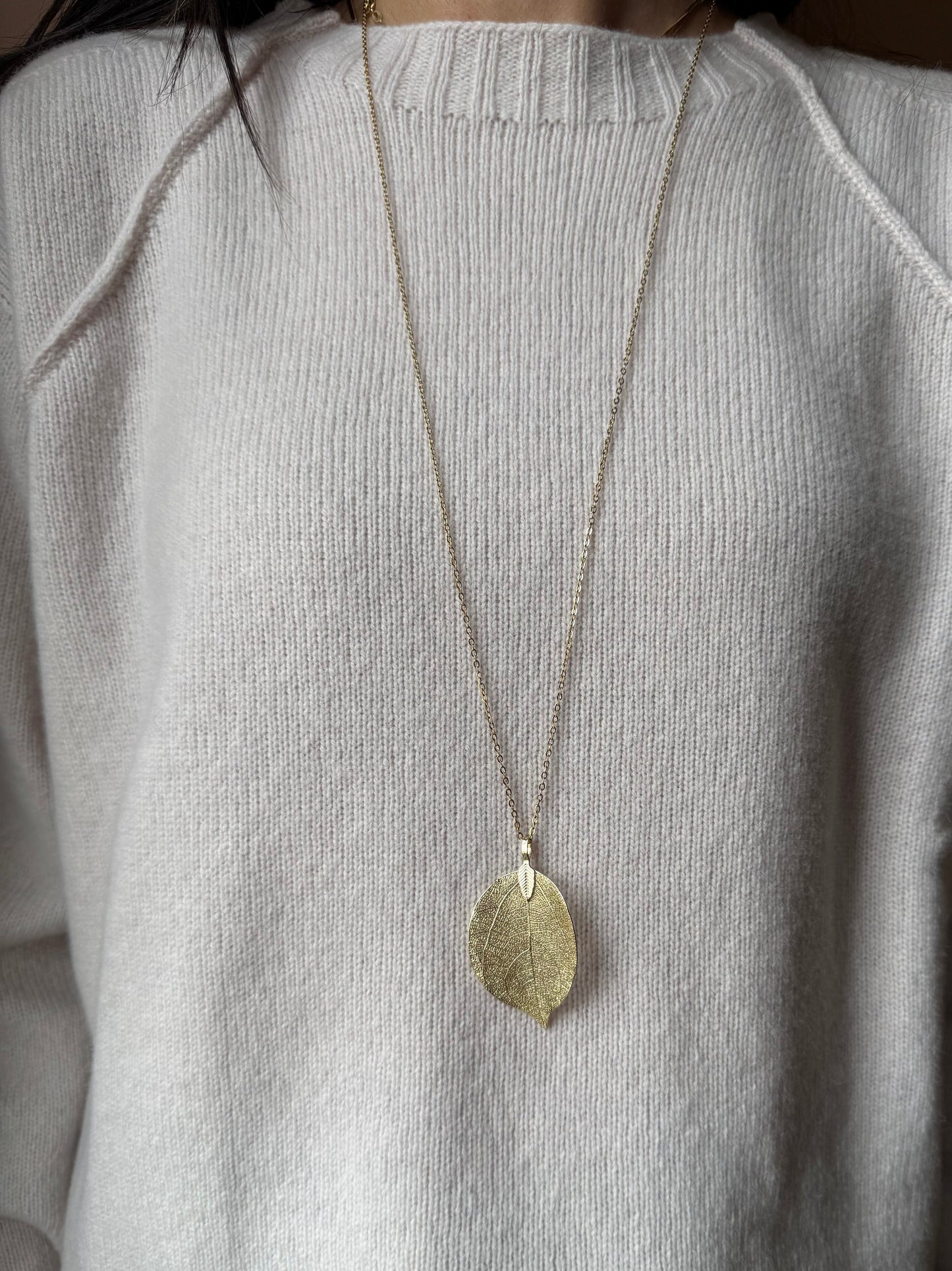 Collana lunga Foglia