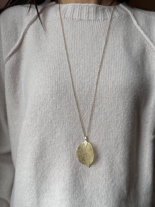 Collana lunga Foglia