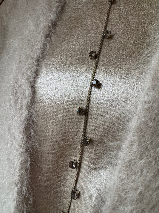 Collana con catena e strass Unique