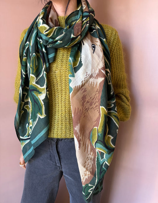 Sciarpa Leonard kaki Inoui