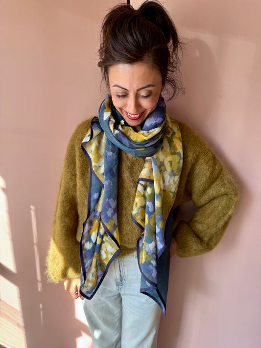 Sciarpa Hazel blue SHALLS