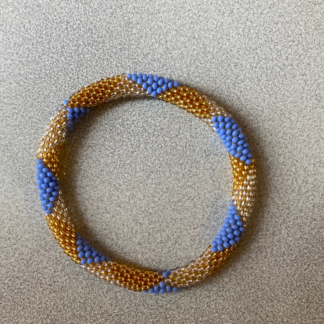 Bracciali tubolari con perline