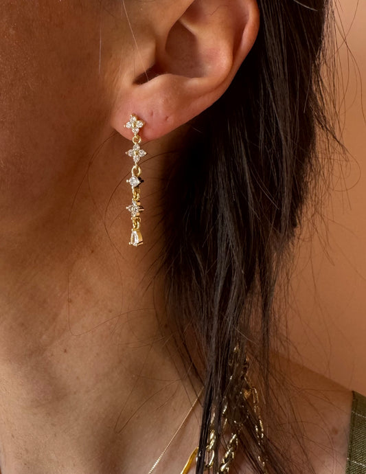 Orecchini fiori luminosi