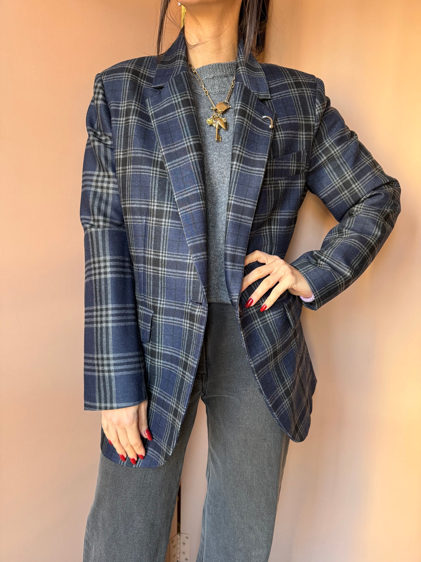 Giacca check Ottod’ame