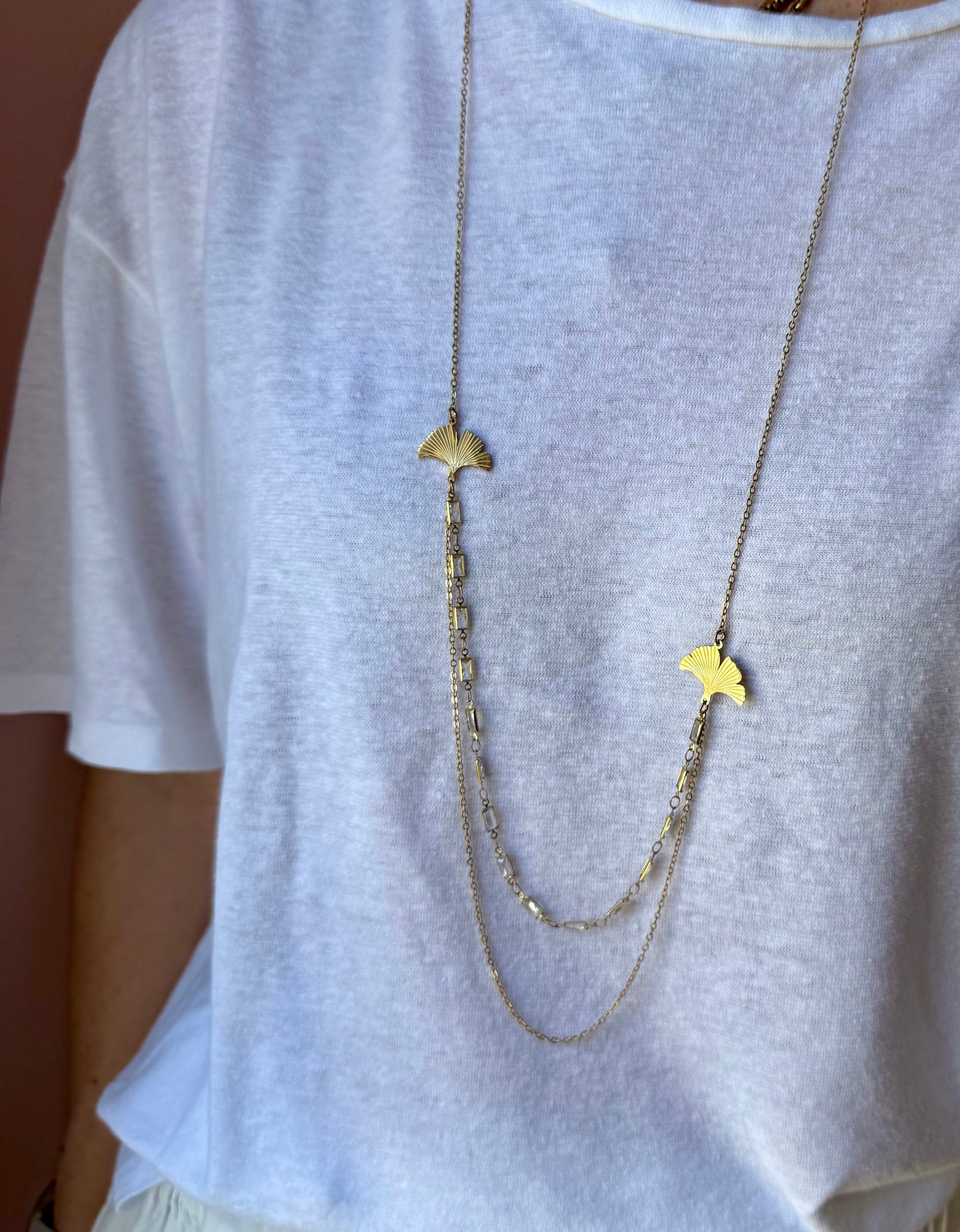 Collana lunga Gingko