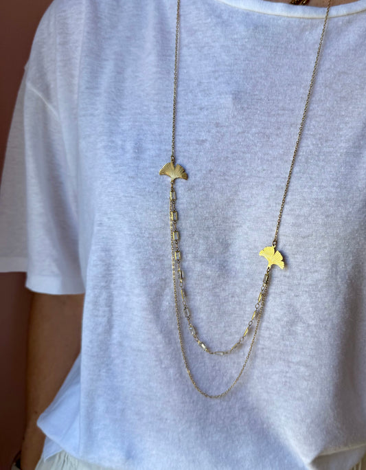 Collana lunga Gingko