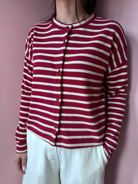 Cardigan Leah Riga rosso Mama B