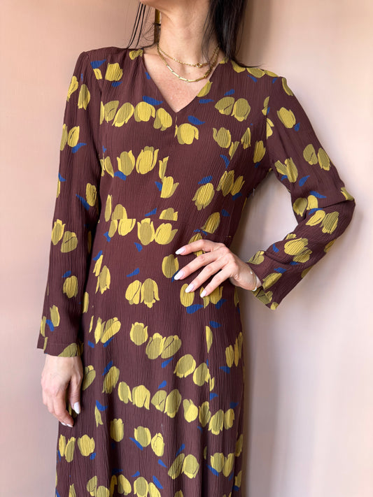 Abito tulipani marrone NiceThings