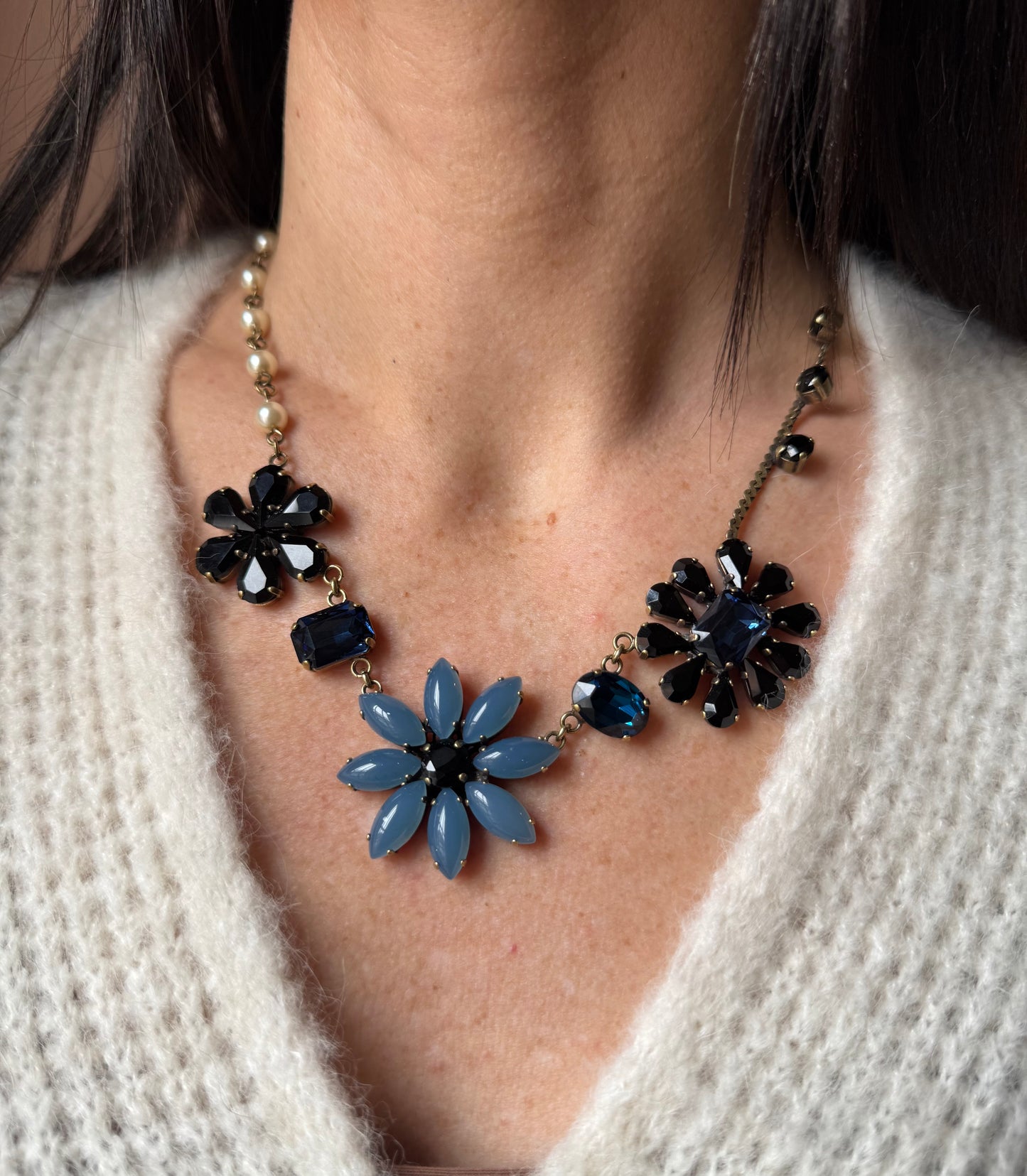 Girocollo mix fiori notte Unique