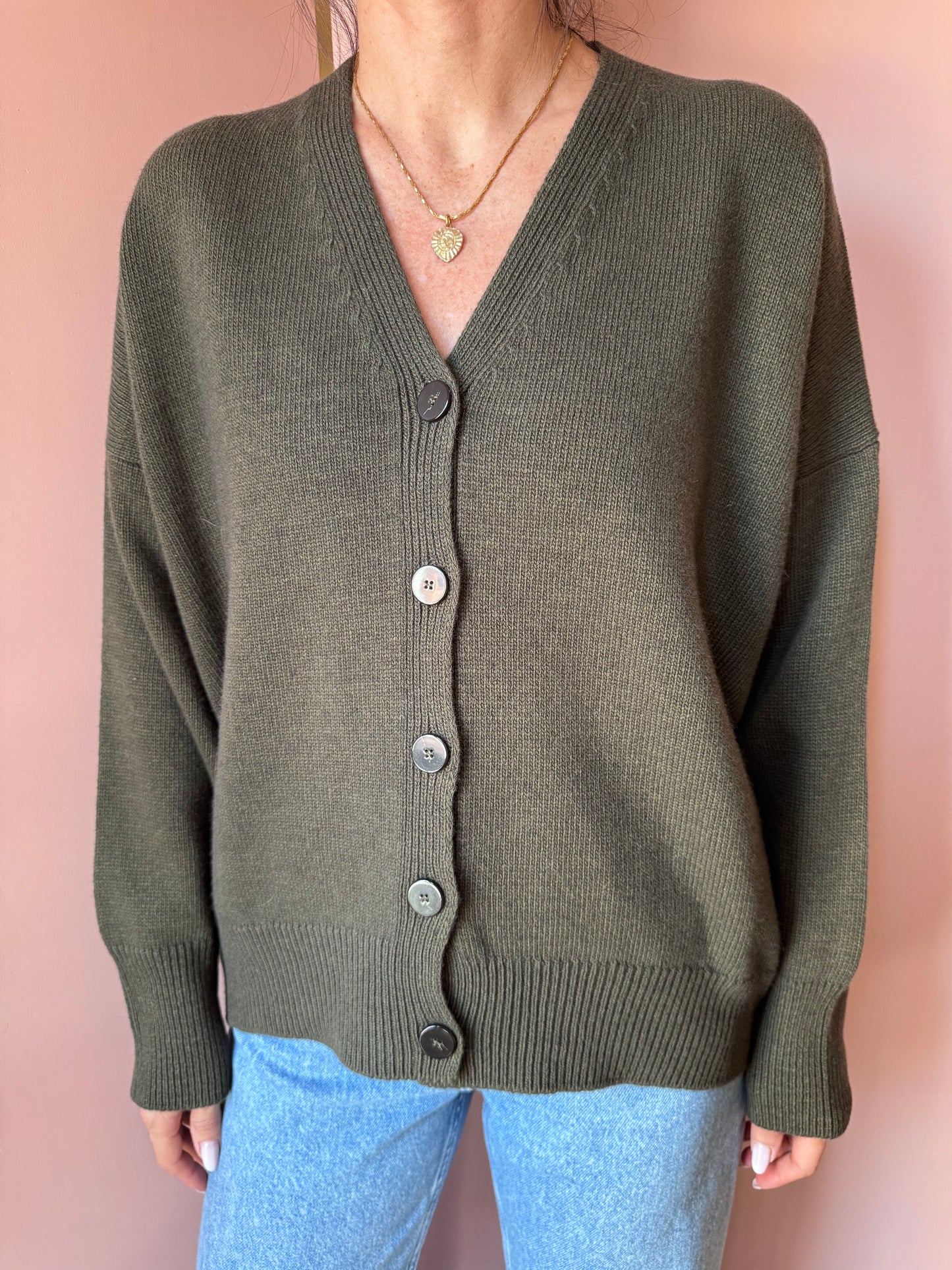 Cardigan Scollo V Selva Neirami