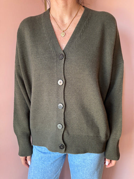Cardigan Scollo V Selva Neirami