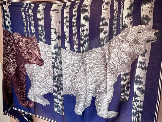 Sciarpa Ours blu INOUI