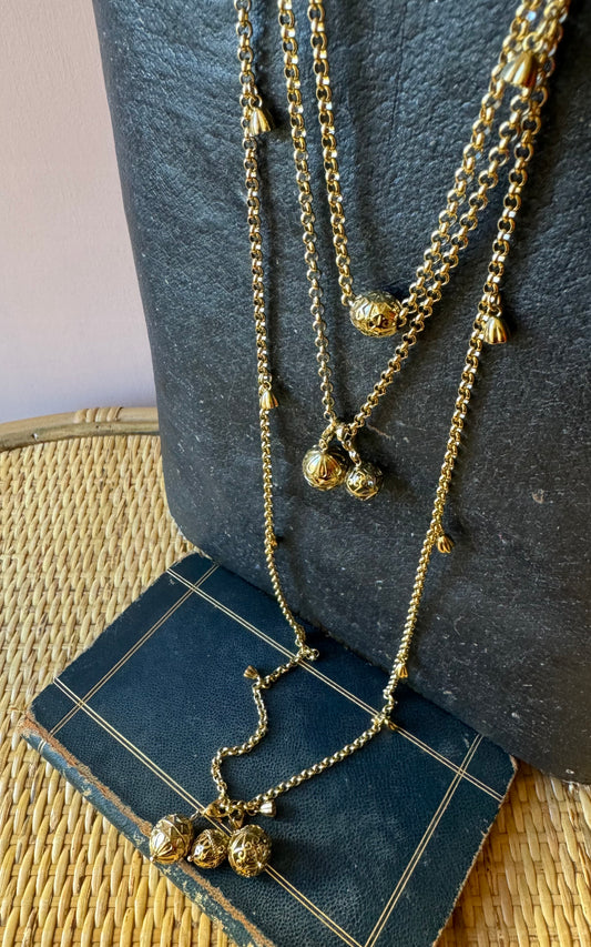 Collana multigiro Palline