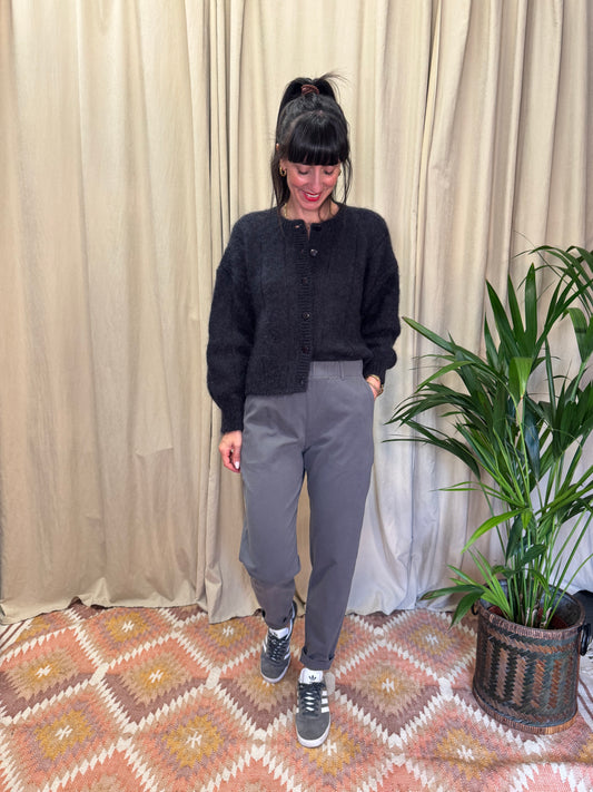 Pantaloni con elastico in vita grigio 4.10 BottegaChilometriZero