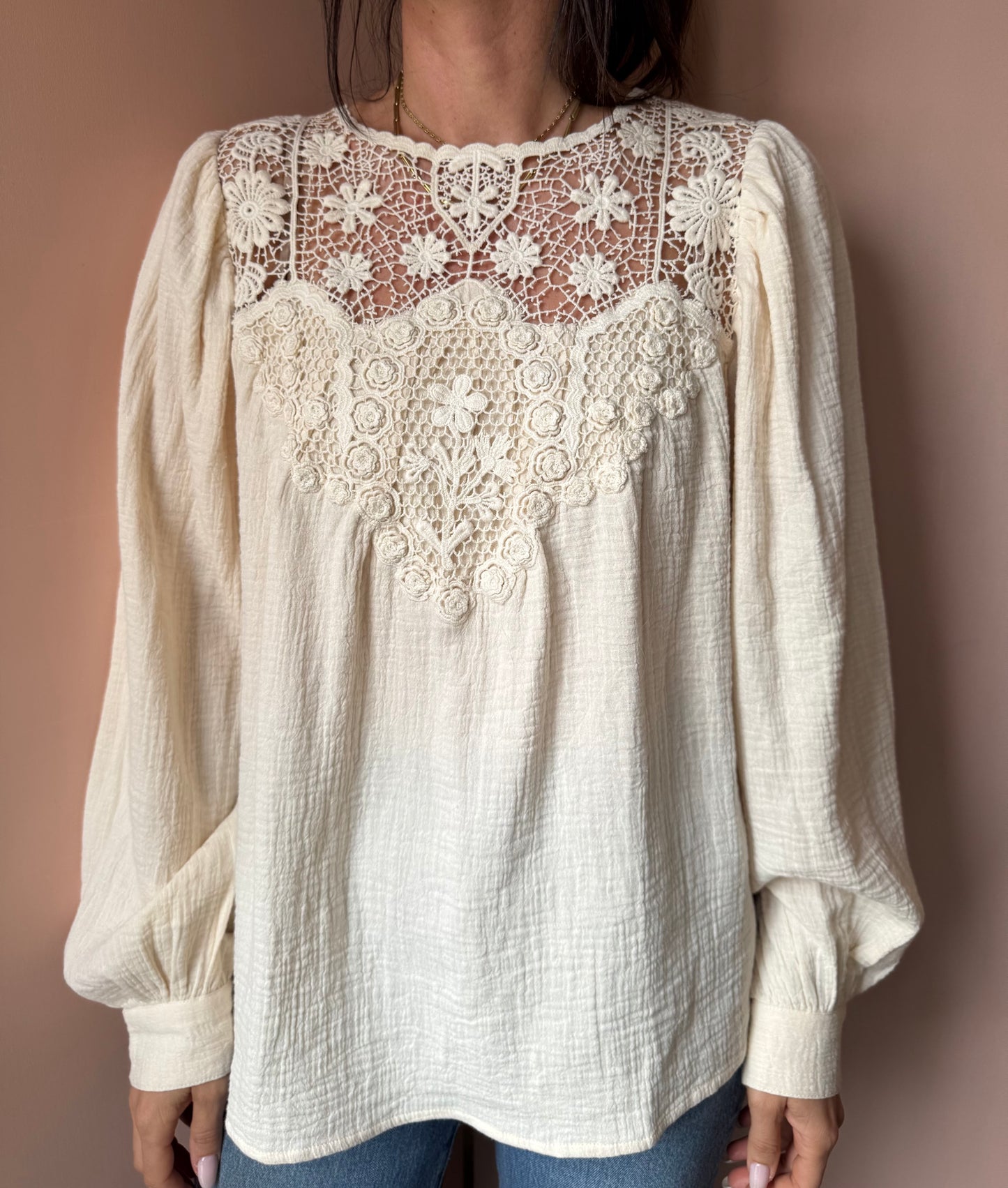Blusa Riya panna Louise Misha