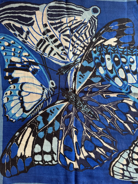 Sciarpa Papillons blu Inoui