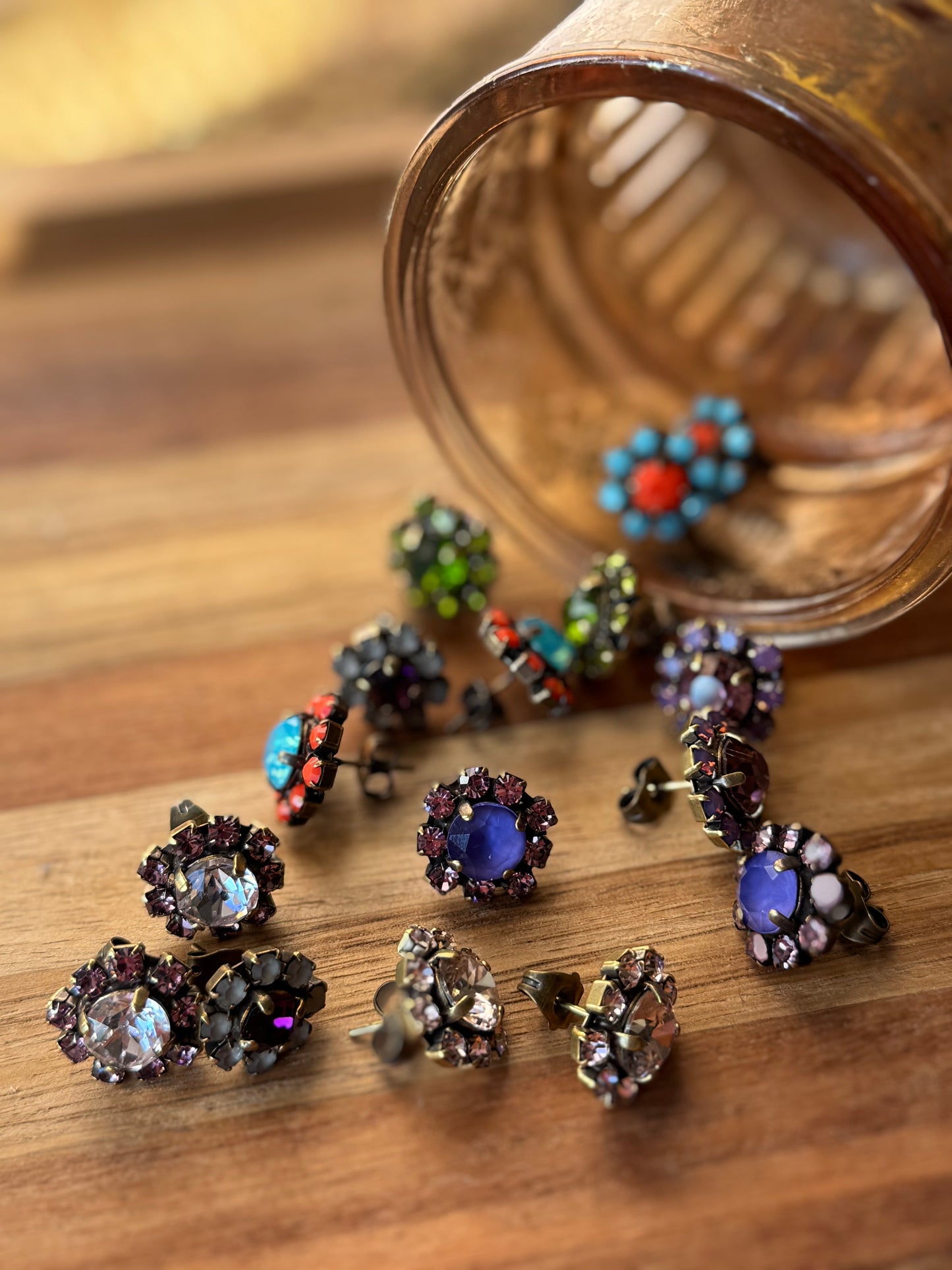 Orecchini Margheritina strass Unique