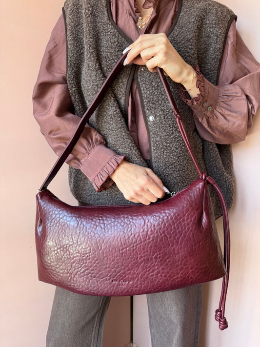 Borsa martellata bordeaux  Nice Things