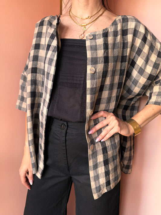 Blusa check Neirami