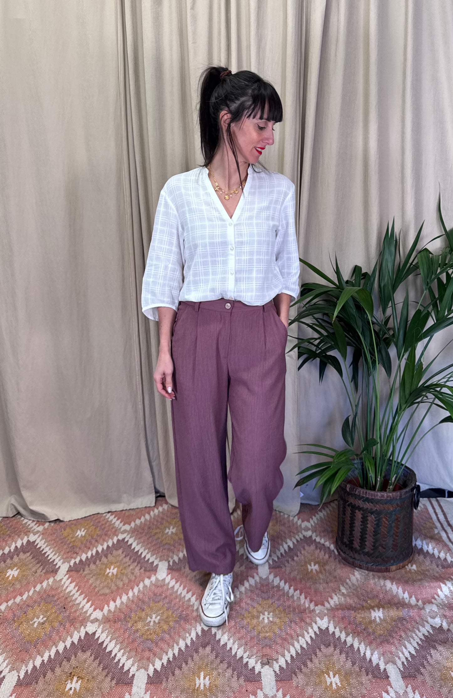 Pantaloni malva NiceThings