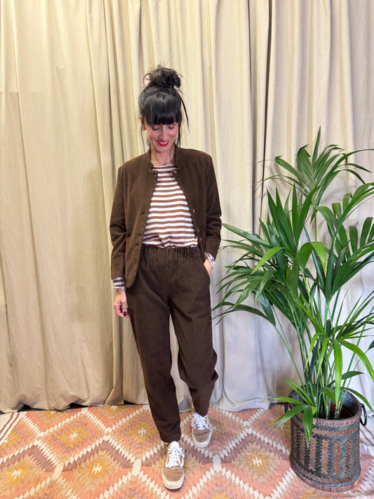 Pantaloni in velluto marrone BottegaChilometriZero