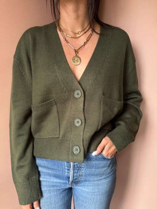 Cardigan verde Ottod’ame