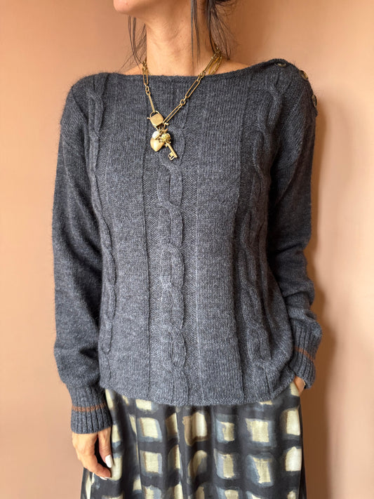 Maglione Pelono antracite Diega