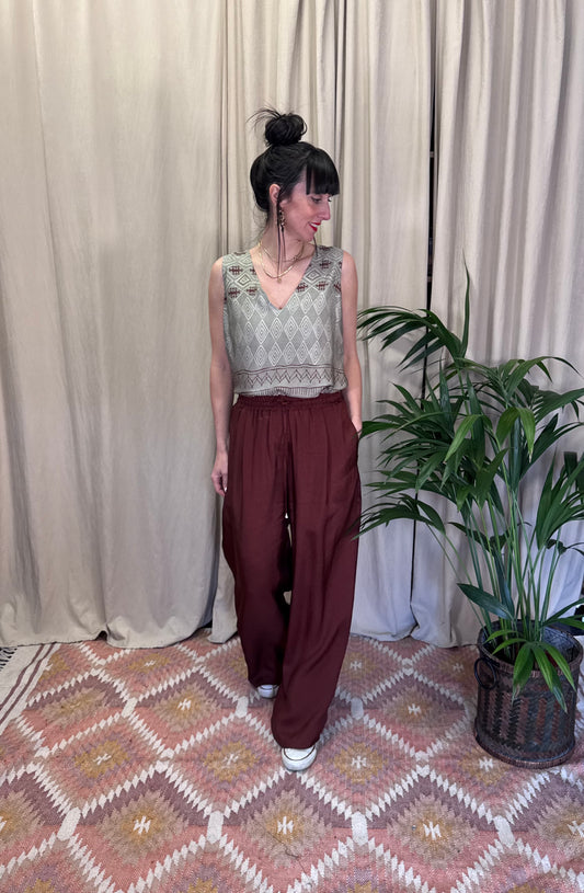 Pantalone cioccolato Wu Side