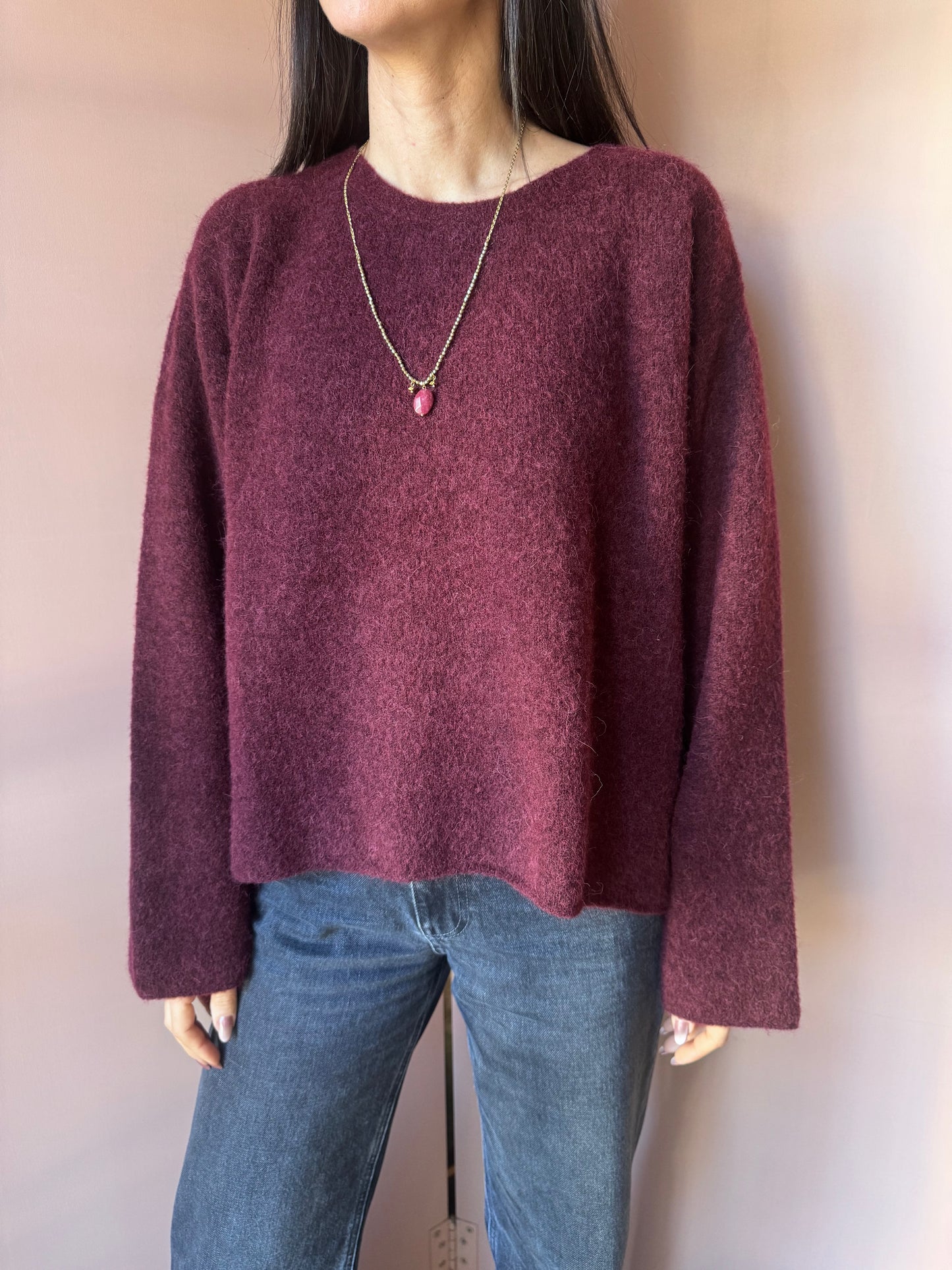 Maglia VITO bordeaux AMERICAN VINTAGE