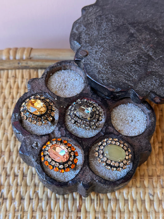 Anelli castoni e strass Unique