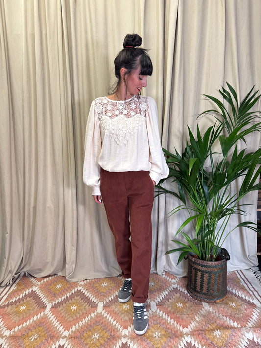 Pantaloni Pacifio cognac Diega