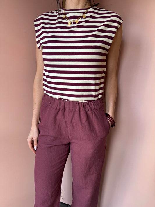 Pantaloni Penelope bordeaux Madame Venice
