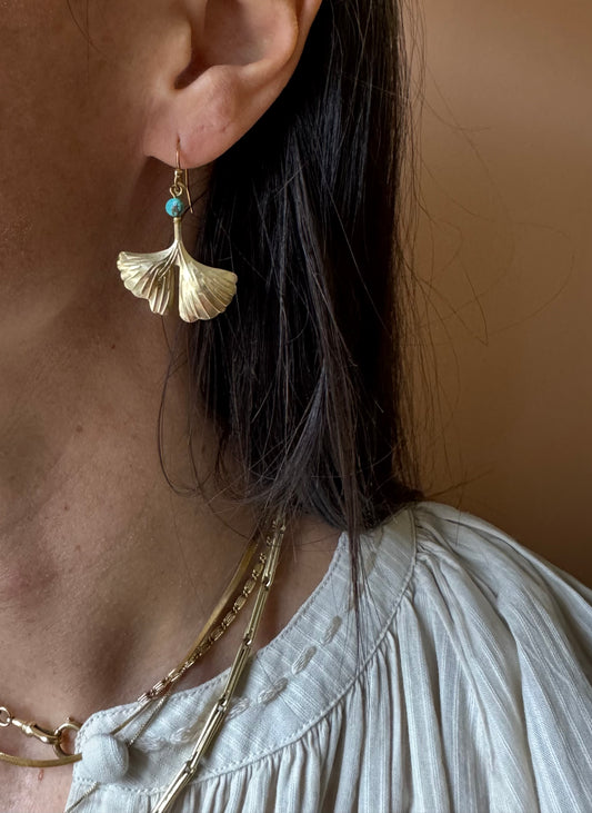 Orecchini gingko