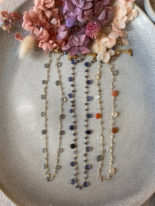 Girocollo”Guardar le stelle” goccia pallina BriocheHandMade