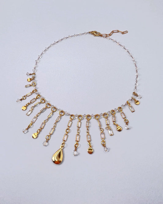 Girocollo con cascata di zirconi Susi di Re