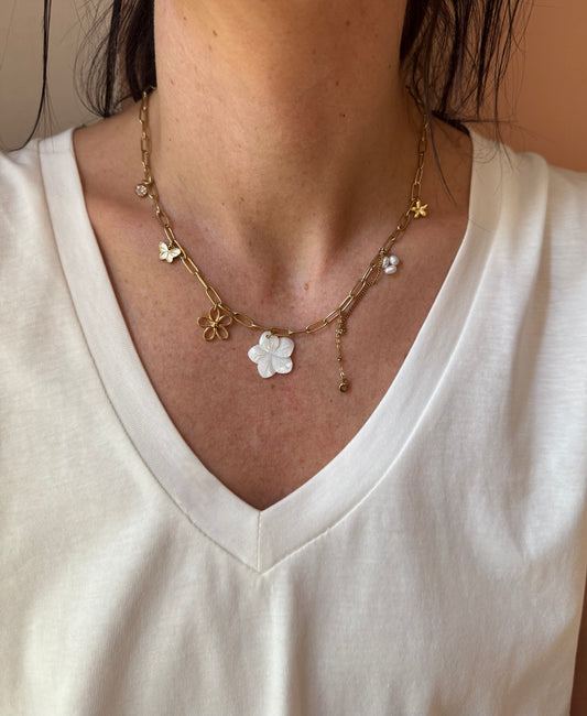 Girocollo Charms fiori